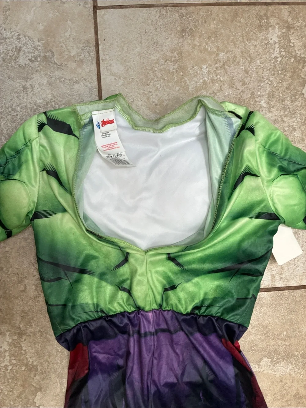 Marvel Hulk Green & Purple Muscle Costume with Mask